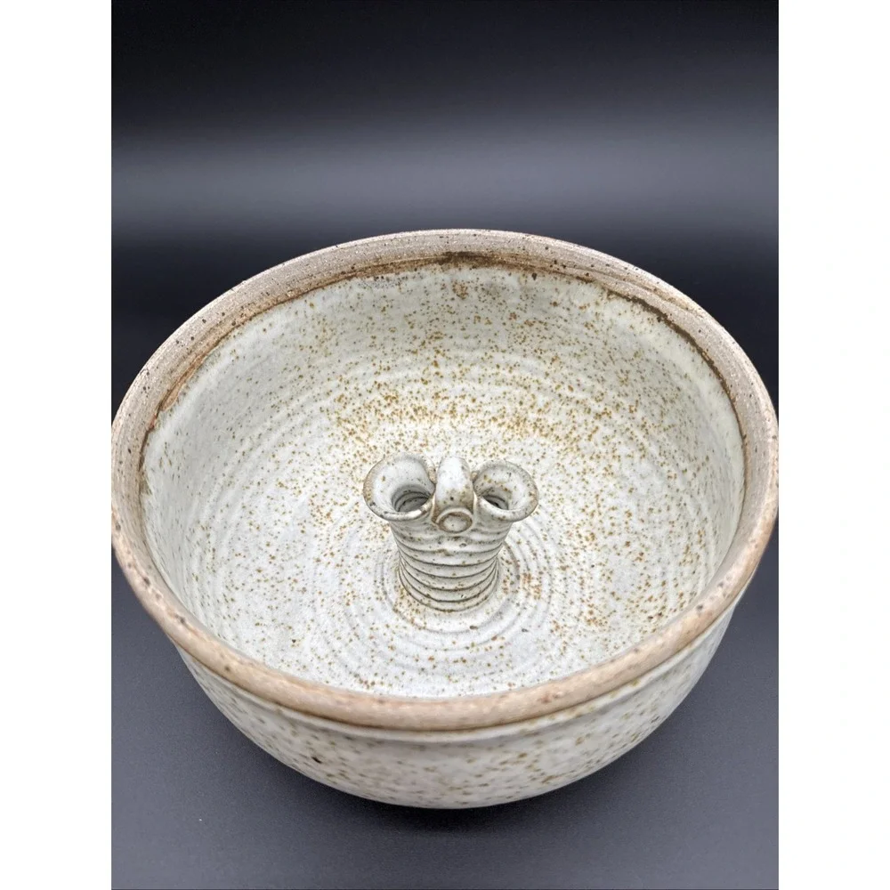 Speckled Hand Thrown Studio‎ Art Pottery Lidded Steamer Pot Cookware Bakeware